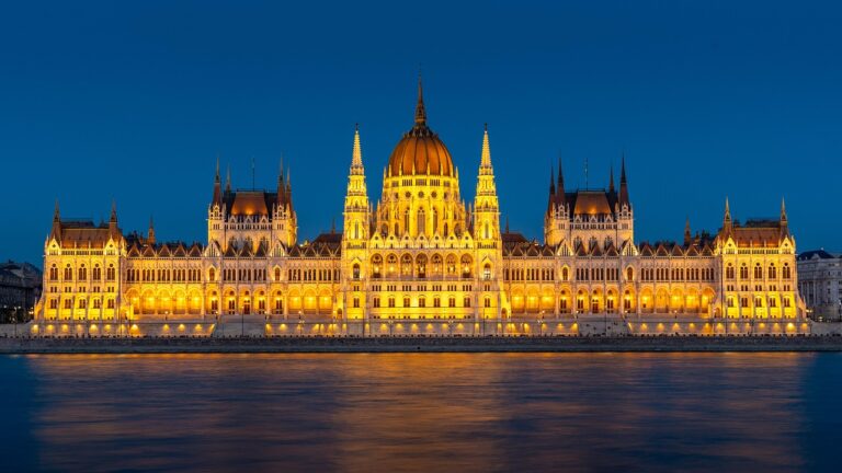 Budapest business district and riverside representing residency by investment in Hungary
