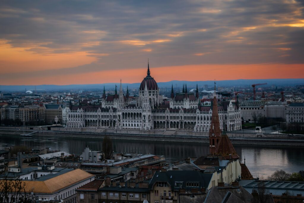 Budapest Parliament on the Danube, Hungary golden visa destination
